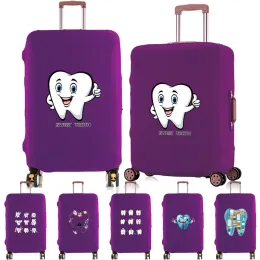 Accessori per valigia copertura bagaglio protettivo denti teatro design di travelli di polvere elastica per 18-88 pollici accessori da viaggio