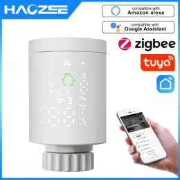 Kontrolle Tuya Smart Zigbee Kühleraktuator Programmierbarer Thermostat Thermostatischer Kühler Vae Temperatur Controller Unterstützung Alexa