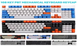 108pcSset PBT Cor correspondência de teclas de tecla CAP CAPS PARA CHARRY MX MECÂNICO TECLADO TECLADORES ACESSÓRIOS DE TECLADOS 2106108950665