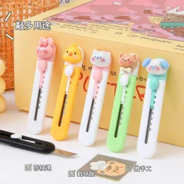 Blad 36 datorer/parti Kawaii Rabbit Bear Animal Utility Knife Cute Paper Cutter Cutting Paper Razor Blade Office School Supplies