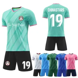 Fans Tops Tees Men Kids Football Uniform 2022 New Boys Youth Soccer Jersey Childrens Doorkeepers Shirt Shorts training suit DIY Custom Y240423