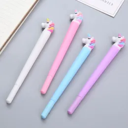 Pens 30 PCS Teen Heart Seks Kalem Sevimli Karikatür Unicorn Çocuk Öğrencileri Yaratıcı İmza Jel Kalem Kırtasiye Toptan Toptan