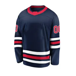T-Shirts Personalisierte CustomTize Ice Hockey Trikots Mode gedruckte Teamname-Nummer Training Shirt Team Sports für Männer Frauen Jugendliche