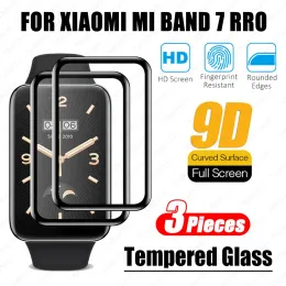 Devices Tempered Glass For Xiaomi Mi Band 7 Pro Screen Protector Protective Soft Glass Film 3D Curved Full Cover Smart Watch Accessories