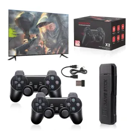 CONSOLE 4K Video videogiochi gesti di console da 2,4 g Game controller wireless Game incorporato 40000 giochi casalinghi per PS1 FC GBA PSP Stick