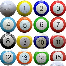 Party Favor Party Favor 3 7 Inch Uppblåsbar Snook Soccer Back 16 stycken Biljard Snooker Football för Snookball Outdoor Game Gift DH94 DHJOG