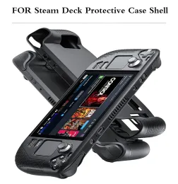 Fall för Steam Deck värd Full Housing Skin Cover Protector Case Gamepad Cover för SteamDeck Console Shell Silicone Protective Case