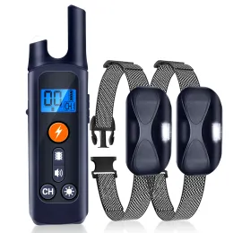 Collars Dog Training Collar Waterproof 1000m Pet Remote Control Electric Shocker With Shock Vibration Sound