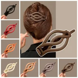 100pcs/Lothair Clip Frosted Twisted Clip Kopfschmuck Fixed Artefakt Bananen Clip Haarstyling Tool Haarnadel weiblich