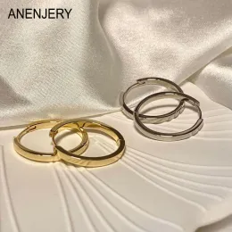 Klipy anenjery metalowe błyszczące okrągłe kolczyki dla kobiet francuskie design geometryczne uszy uśmianie modne biżuterię Pendientes Mujer