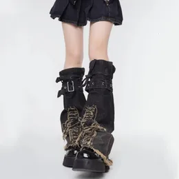 2024 Vårens ankomst Kvinnor Personlighet Design denim Leget varmare Y2K Harajuku Style Socks Spice Girl High Street Strumpor 240422