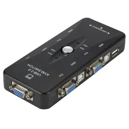 Новый для четырех порта USB2.0 Port KVM Switch OEM Автоматический мониторин