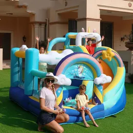 Unicorn Bounce House Castle gonfiabile SLASCER COMBO per le feste per bambini intrattenimento cortile Jumper portatile salta