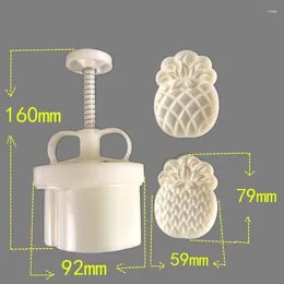 Bakningsverktyg 652f Ananas Mooncake Mögel matkvalitet Material Stämplar Form för läcker utsökt bakverkutrustning