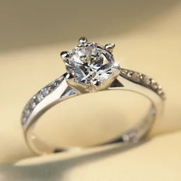 Bande Huitan Eternity Ring da donna Ring per anelli di coinvolgimento della proposta di lusso del matrimonio delicati accessori femminili festa regalo classico gioielli