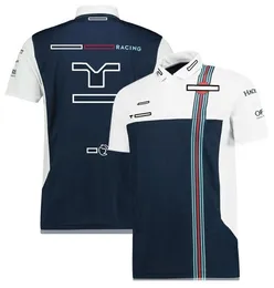 2023 F1レーシングスーツ新しい短袖Tシャツカジュアルカジュアル通気性ルーズスポーツラペルレーシングスーツカスタムポロシャツ