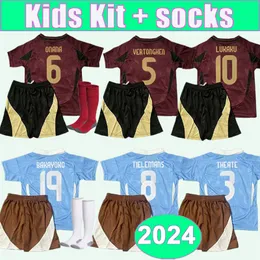 2024 LUKAKU Kids kit Soccer Jerseys LUKEBAKIO ONANA VERTONGHEN THEATE TIELEMANS BAKAYOKO Home Away Football Shirts Uniforms