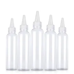 Butelki 30pcs plastikowa butelka 10/30/50/10/15/120 ml puste plastikowe butelki kleju z śrubonymi pokrywkami ściskanie płynnego atramentu Butelki oleju