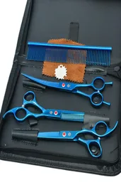 Purple Dragon 80quot Professional Pet Grooming Scissors rak tunnare krökta skär hår sax katter hundar tesouras för gro9144049