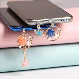 Telefon komórkowy gadżety przeciw dusty rozgwiazda skorupa kurz wtyczka charm kawaii ładowanie wtyczka do iPhone Typ C 3,5 mm Jack Anti Dust Cap Ochrona Procze