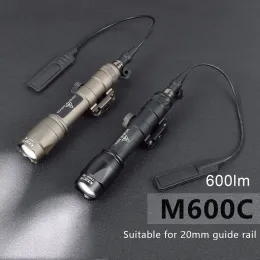 SCOPES SUREFIR Tactical ficklampa M300 M600 M600C Scout Light with Dual Function Pressure Switch 600 Lumen Hunting Weapon Gun Light