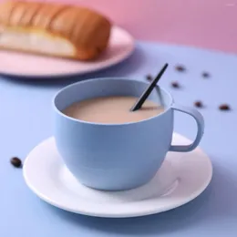 Tazze caffè in vetro grande grano biodegradabile tazza di plastica tazza per il latte d'acqua succo di tè che beve facilmente da pulire