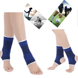 Blue Ankle Support Elastic Band Brace for Sports Gym and Pain Relief ZZ