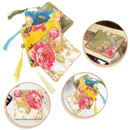 Storage Bags 4 Pcs Embroidered Jewelry Bag Small For Earring Jewlery Pouches Boxes Travel