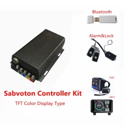 Tillbehör US Stock Sabvoton (MQCON) V1 V2 72V 80A 100A 150A 200A Controller för 3000W12000W Electric Bicycle Ebike Motor med Bluetooth