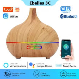 CONTROLLA TUYA Smart Home WiFi Umidificatore essenziale diffusore per olio di olio ad aroma ad ultrasuoni da 400 ml Air Humidifier Mist Maker Voice per Alexa Google