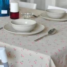 Tischtuch quadratisch Tischdecke Abdeckung Blumenmuster Esskirsche für Mittagessen BBQ Camping