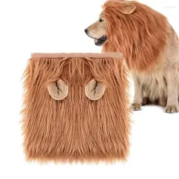 Hundkläder lejon mane kostym utmärkta halloween kostymer för hundar realistiska roliga medium till stor fancy fancy