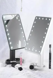 1622 LEDs ajustáveis Espelho de maquiagem Treno de toque portátil portátil Vanidade de tábua Lâmpada de comprimido Cosmético espelho maquiagem Tool6454094