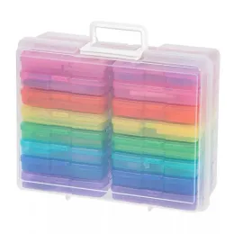 BIIN 1 set di scatole di archiviazione Case di foto Custode Clear Craft Weeper con manico 16 casi interni gioielli in plastica piccoli oggetti contenitore contenitore scatola