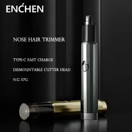 Clippers ENCHEN Electric Nose Hair Trimmer EN001 for Men Women Rechargeable Nose Hair Removal Aluminum Alloy Frosted Easy to Clean