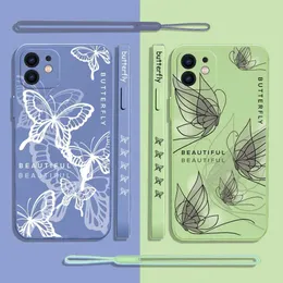 Bumpers de celular Caixa de telefone Butterfly fofa para Huawei P50 P40 P30 P20 Nova 10 10S