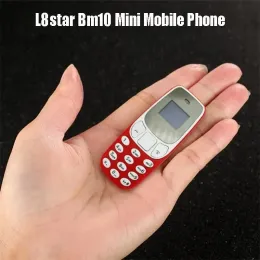 Lens L8Star BM10 Mini Mobiltelefon Dual SIM -kort med MP3 -spelare FM Lålig mobiltelefon Voice Change Saling Phone Wireless Headset