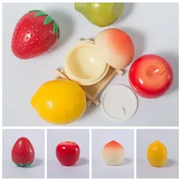 보관 병 재사용 가능한 페이스 크림 디스펜서 박스 귀여운 과일 모양 빈 샘플 휴대용 미니 로션 병 화장품 용기