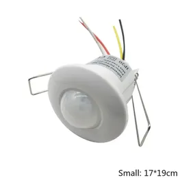 2024 Inteligente Contato seco silencioso 12V-24V Mini Mini Indução de Indução Humana Incorporada Incorporada Caminhada Casa Pipe Sinal1.para sistema de automação residencial