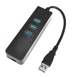 NEW new USB3.0 Gigabit Ethernet Adapter 3 Ports USB 3.0 HUB USB To Rj45 Lan Network Card for Macbook Mac Desktop + Micro USB Charger for Macbookfor USB 3.0 Ethernet hub