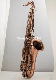 Saxophon hochwertiges Tenor -Saxophon BB Melodie Red Messing Woodwind Instrument mit Mundstücksgehäuse