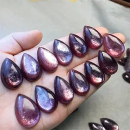 السحر 5pcs الطبيعية lepidolite دمعة القلادة أزياء فنغشوي مجوهرات مجوهر