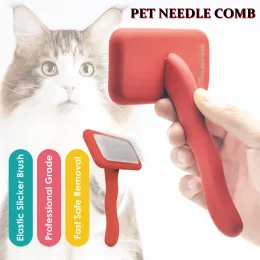 Combs Pet Dog Brush pente derramando removedor de cabelo elástico agulha macia pincel gato pentes de massagem cães ferramentas de limpeza de animais de limpeza de animais de limpeza