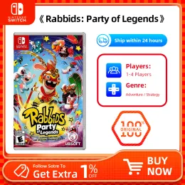 Rabbids Party of Legends Deals Nintendo Switch 게임 거래 100% 공식 오리지널 실제 게임 카드 스위치 OLED LITE GAME CONSOLE