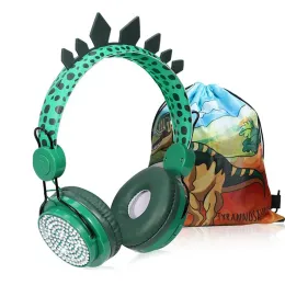Kameralar Dinozor Çocuk Kulaklıkları Mikrofonlu Kablosuz Bluetooth kulaklık kulaklıklar için HD Sound için HD Sound Hediye