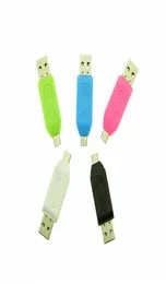 2 в 1 USB -MALE -MICRO USB ДВОЙСКИЙ Слот ADAPTER с считывателем карт памяти TFSD для Android Smartphone Samsung9191035