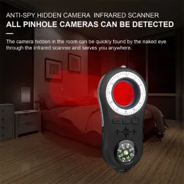 Verktyg S100 Portable Hotel Antisneak Antieavesdropping Anti Candid Camera Detector GPS GMS Finder Tracker Scanner Infrared Locator