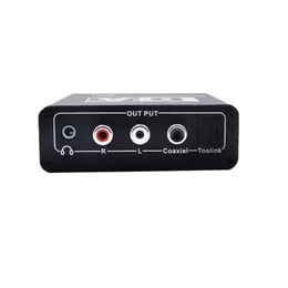 2024 Digital to Adalog Audio Converter Digital Coxial Coaxial to 5.1 قناة محول 3.5 مم محول Windows- 5.1 قناة محول الصوت