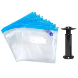 Sealers LAIMENG Reusable Vacuum Zipper Bags for Food Storage BPA free Film Air Valve Bags Kitchen Appliance Sous Vide Packing Bags P275