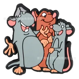 7Colors mouse camundongos anime Charms por atacado Memórias de infância Jogo Funny Presente Cartoon Charms Acessórios para calçados PVC Decoração de fivela de borracha macia
